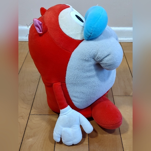 Vintage Stimpy Plush Cartoon Character from Nickelodeon Show Ren and Stimpy - Picture 2 of 9